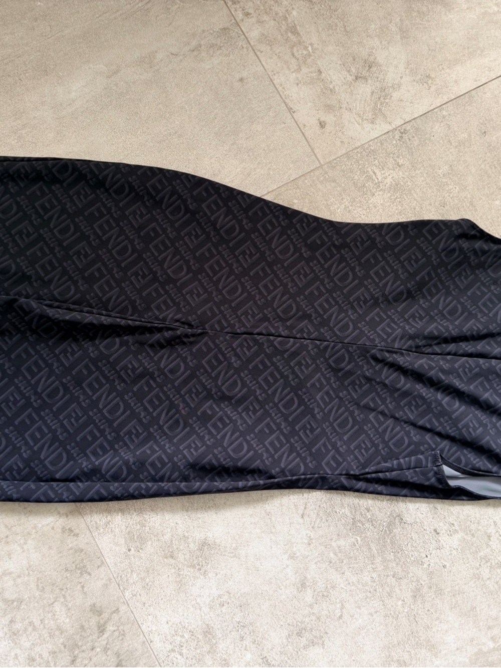 Fendi x Skims collab Black Sleeveless Logo Jacquard Mini jumper/onesie - Picture 2 of 6
